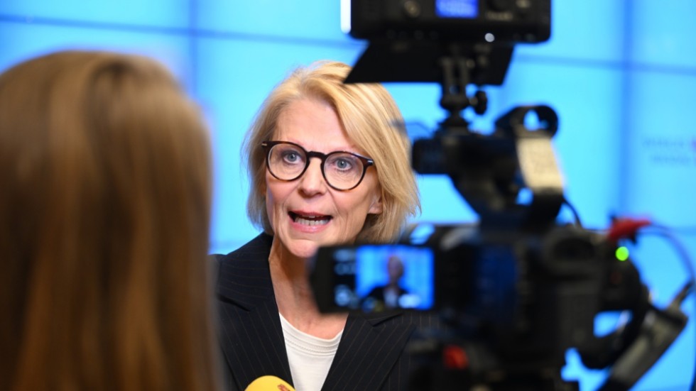 Finansminister Elisabeth Svantesson (M)