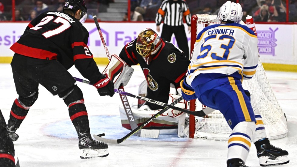 Ottawas målvakt Anton Forsberg gjorde 29 räddningar i onsdagens match.