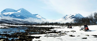 Full vinter i fjällen - vandrare får vända om