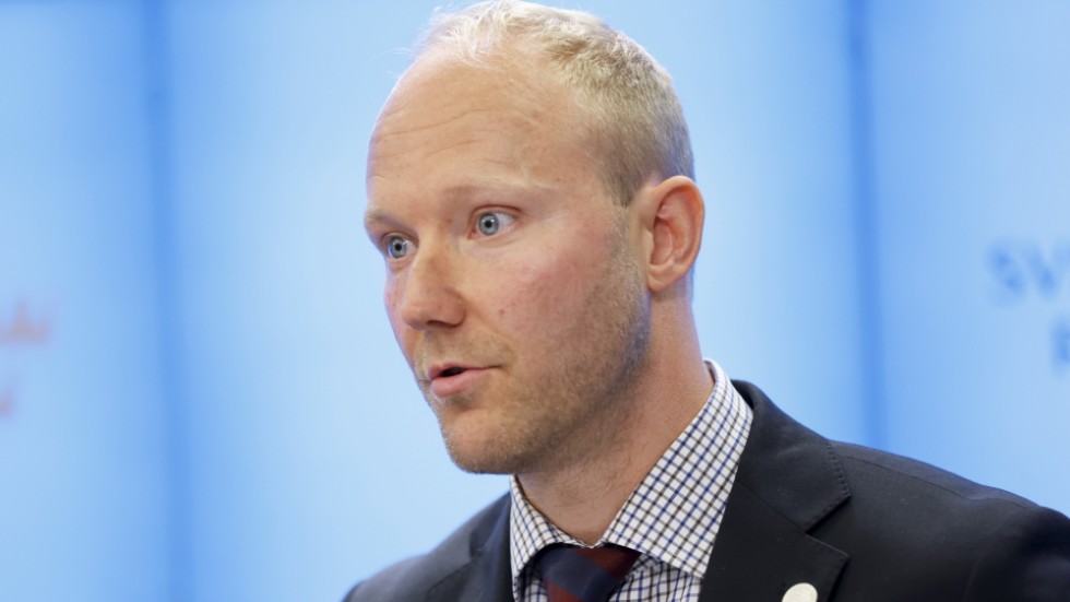 Sverigedemokraternas migrationspolitiske talesperson Ludvig Aspling. Arkivbild.