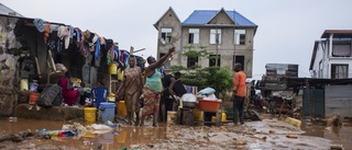 160 döda i översvämningar i Kinshasa