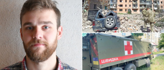 Kevin från Jörn var ambulanssjukvårdare i Ukraina