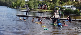 Barnen lär sig simma i Mariannelund