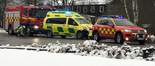 Ambulans krockade under utryckning