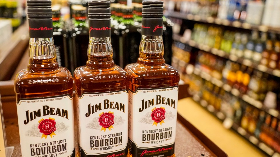 Amerikansk whiskey var en av varorna som kom att påverkas av handelsbråket mellan USA och EU när Donald Trump var president. Arkivbild.