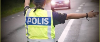 Polis stoppade misstänkt förare