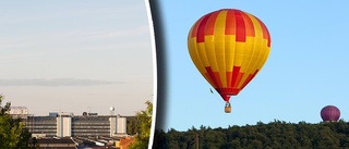 Flera ballonger över staden i kväll