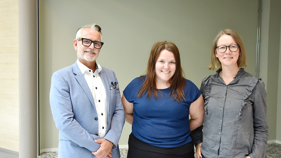 Peter Holmbom, Mailin Ellingsen och Lotta Lennartsdotter ingår i projektgruppen. "Till att börja med kommer vi i projektet bemanna FöreningsBoden på torsdagar mellan klockan elva och 13", säger Mailin, men tillägger att de är flexibla. Föreningar och organisationer prioriteras.