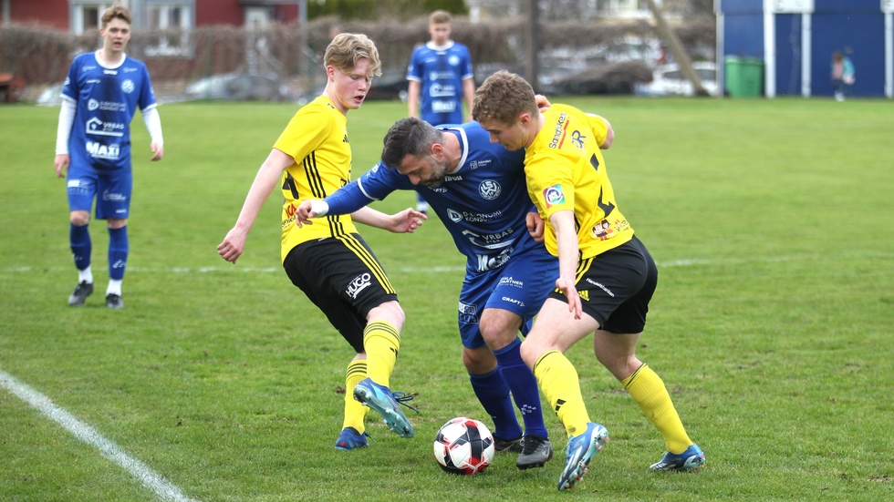 LSW IF, här bild från en tidigare match, fick sin match tillfälligt avbruten i stormen. Men matchen återupptogs och LSW vann toppmötet med LBK Gotte.