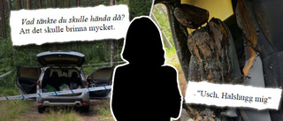 Kvinna försökte bränna upp sig och dottern