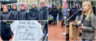 Brandtal för skolan – Piteåborna slöt upp för att manifestera