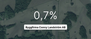 Kraftigt intäktsfall för Byggfirma Conny Landström AB