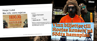 Tävling: Vinn biljetter till Hoojas spelning i Södra hamn