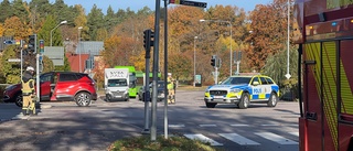 Dubbelkrock i korsningen mellan Gillbergavägen och Engelbrektsgatan