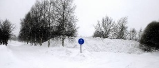 Snöhög på badstrand