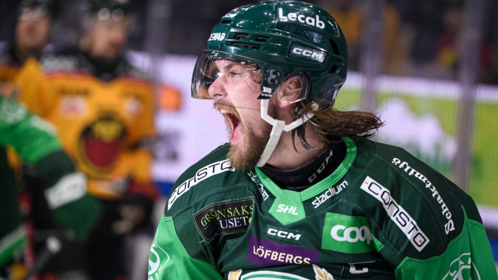Linus Johanssons Färjestad toppar sin CHL-grupp. Arkivbild.