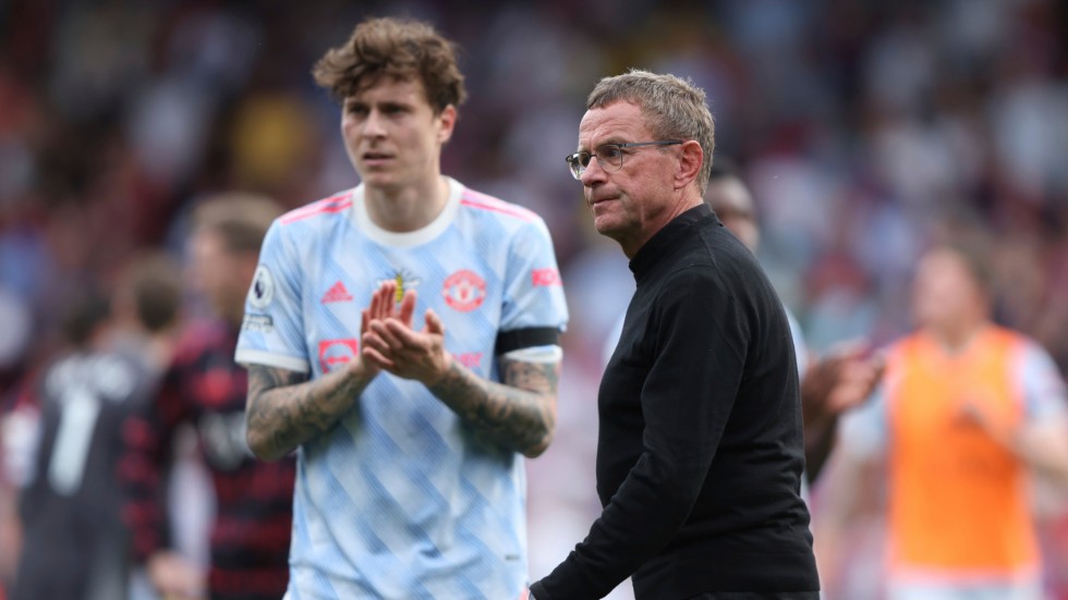 Manchester Uniteds tränare under säsongen, Ralf Rangnick, blir inte kvar som konsult i klubben. Arkivbild.