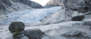 Glaciär får sommartäcke i ull