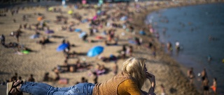 Slutrökt på stranden i Barcelona