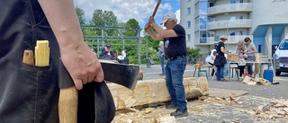 Här görs världens största smörkniv – blir fyra meter: "Ville göra något som verkligen skvätter spån"