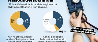 Hälsokoll för flyktingar riskerar att dröja