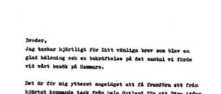 Bergmans hemliga brev återfunnet