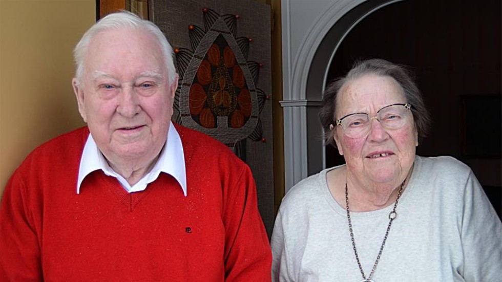 Holger och Birgit Jonsson, Uikna har varit gifta i 65 år. Den 14 januari fyller Holger 90 år.