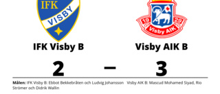 Visby AIK B slog IFK Visby B med uddamålet