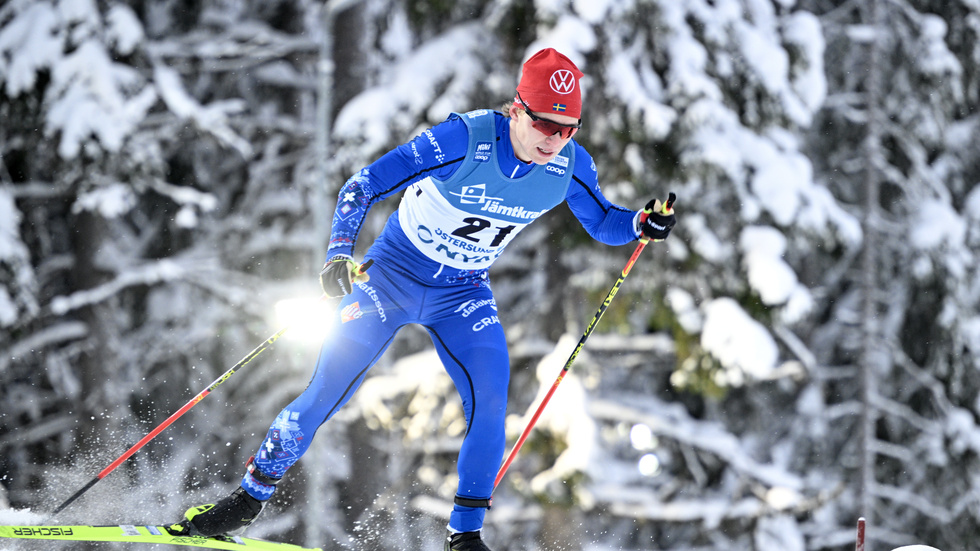 Gustaf Berglund blev söndagens bästa svensk i herrarnas åkning.
