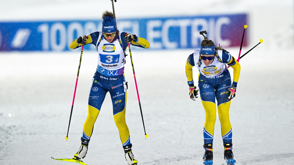 Elvira Öberg och Hanna Öberg. Arkivbild.