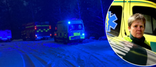 Tufft väglag för ambulansen: ”Svårt när bilen skakar”