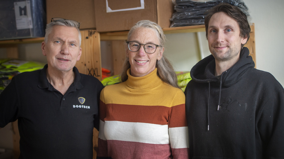 Göran Hallman, Jenny Ericsson och David Lundgren jobbar på familjeföretaget.