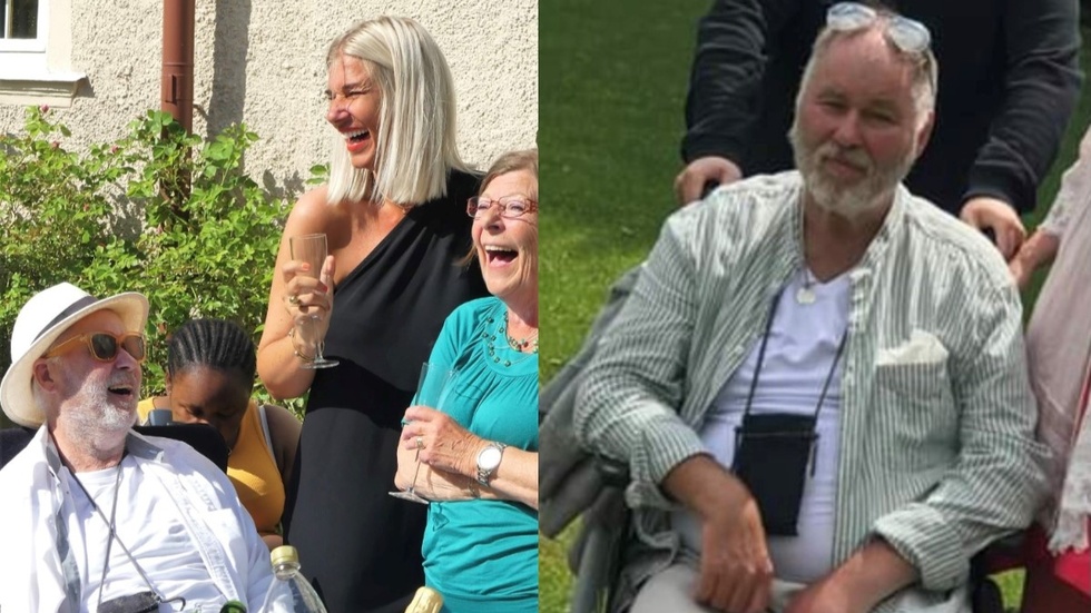 Hasse Leonardsson har somnat in i en ålder av 72 år. På den vänstra bilden syns även dottern Linda Stockenberg.