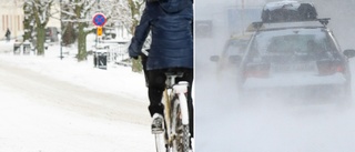 Varning för snö och halka i Uppsala