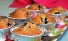 Lätta blåbärsmuffins