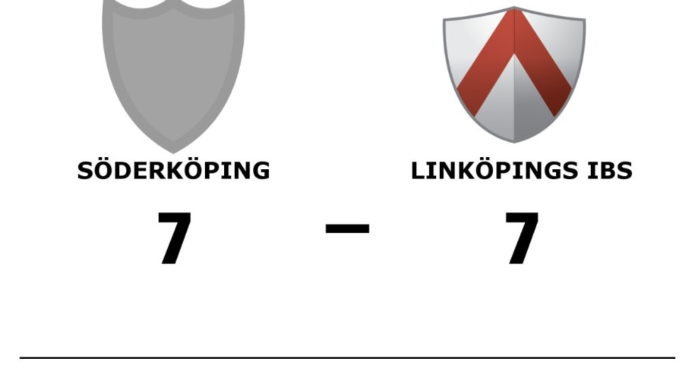 Söderköpings IBK spelade lika mot Linköpings IBS U-lag