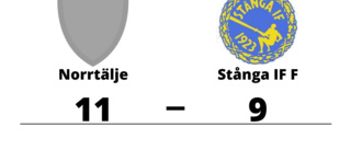 Förlust för Stånga IF F borta mot Norrtälje