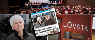 Stor besvikelse och ilska – politikergrillning lockade över 200: ”Vi tänker inte flytta” • Doris, 86, får bo kvar