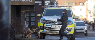 Stort "pådrag" i centrala Nyköping – hundpatruller på plats: "Vi måste öva i alla typer av miljöer"