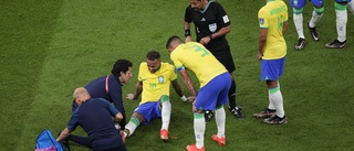 Neymar ut skadad i Brasiliens seger