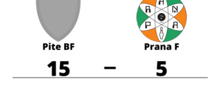 Pite BF utklassade Prana F på hemmaplan