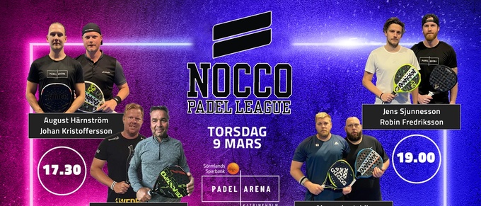 Nocco Padel League – vi sände dubbla matcher