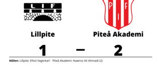 Elliot Segerkarl nätade i Lillpites förlust