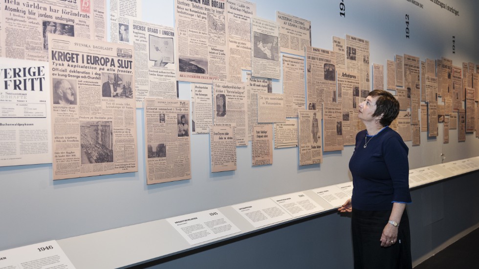 "Det känns viktigt att man förstår att inte allt hände på en gång och att alla inte har varit med om samma sak men Förintelsen var systematiskt utförd över tid", säger Katherine Hauptman, chef för Sveriges museum om Förintelsen som nu öppnar.