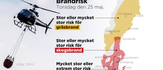 Utökad risk för skogsbränder