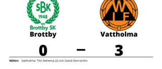 Vattholma segrare borta mot Brottby