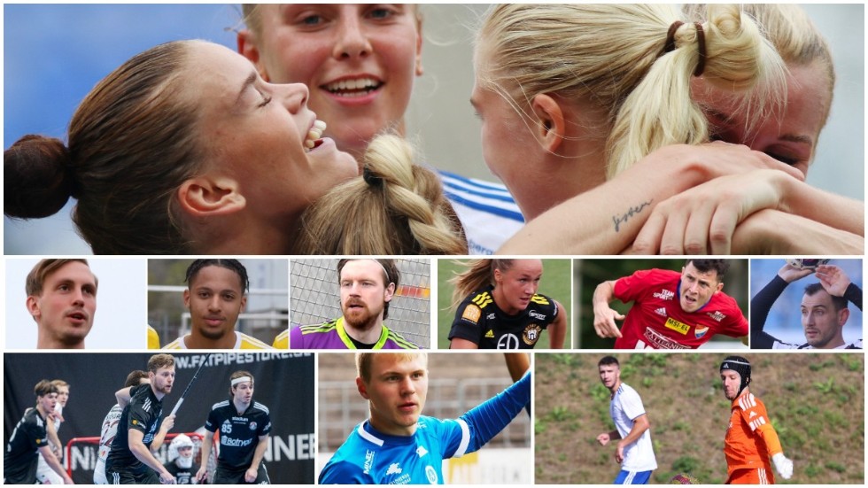 Några av huvudrollsinnehavarna från helgens matcher.