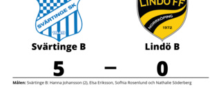 Storseger för Svärtinge B hemma mot Lindö B