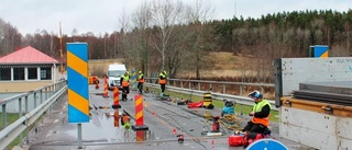 Broarbete pågår