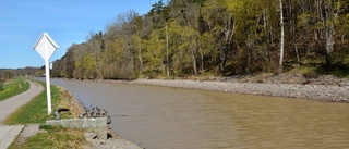 Göta kanal vattenfylld